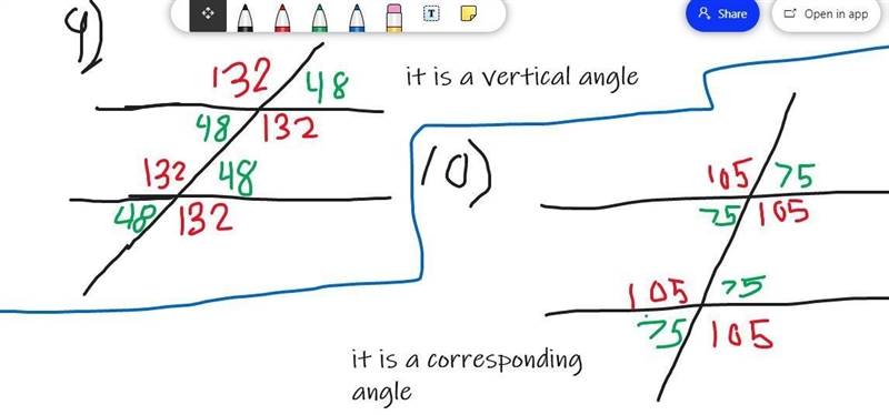 Name the angle and find the measure of each angle indicated-example-1