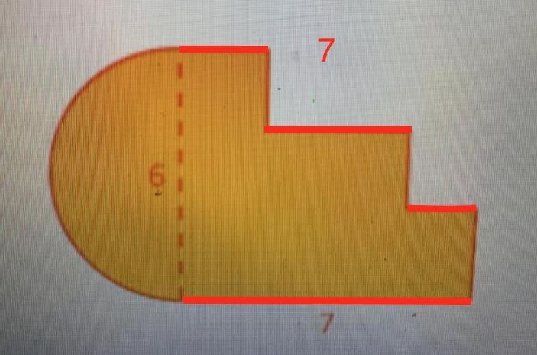 Find the perimeter of the object Help step by step please!-example-1