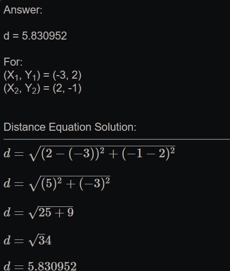 Find the distance between each pair of points whose coordinates are given. Round to-example-1