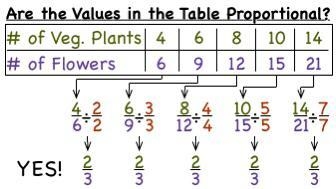 How do we check for proportionality in tables? A Pick 2 pairs from the table B Cross-example-1