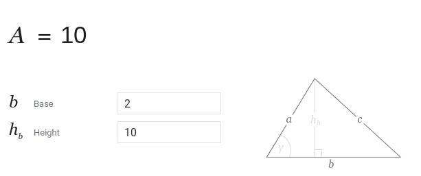 Find the area of each triangle . Units are not to scale .-example-2