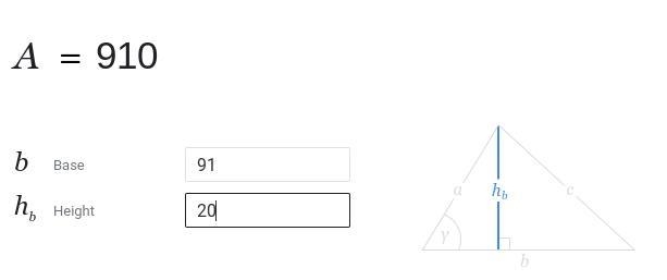 Find the area of each triangle . Units are not to scale .-example-3