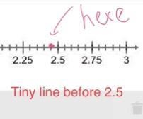 Graph 2.45 on the number line. PLEASE HURRY-example-1