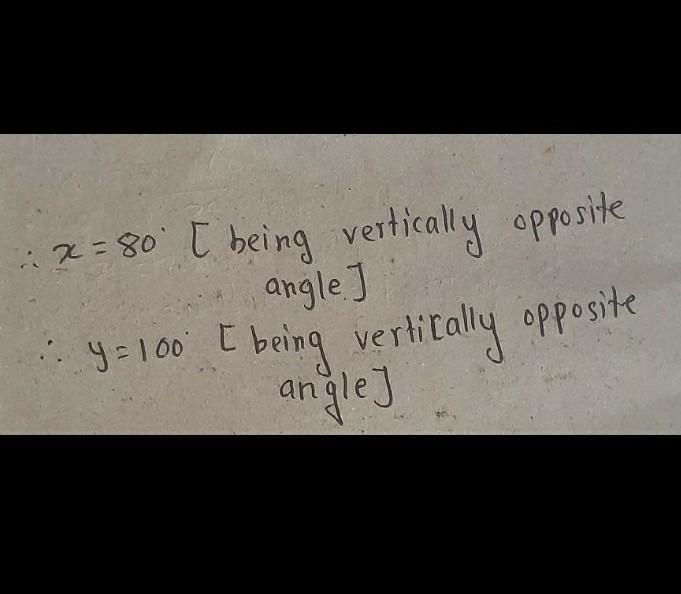 From the given figure, find the value of x and y: pls pls pls answer my question​-example-1