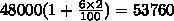 Jiro borrows $48000 from a bank that charges simple interest at a rate of 6% per year-example-1