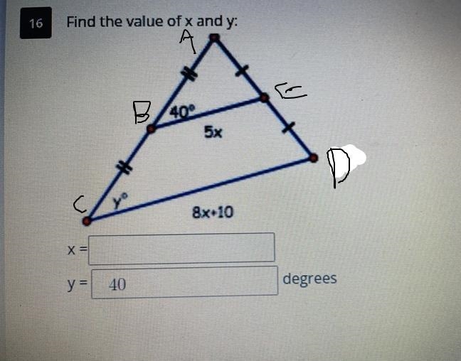 How do I find x please I need help asap-example-1