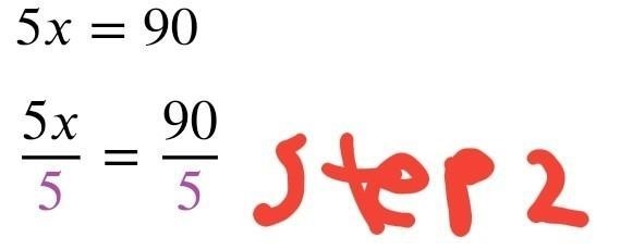 Solve for x 1. x + 4x = 90-example-2