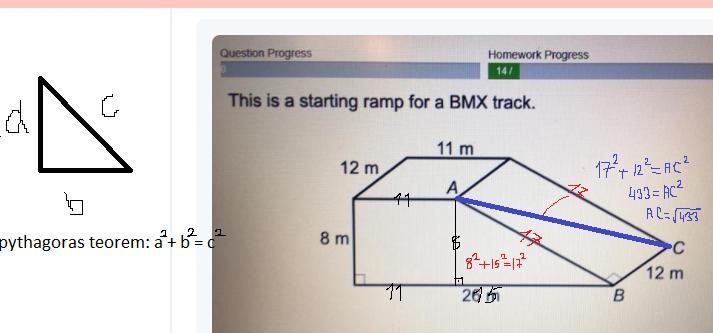 (pythagoras theorem | year9)-example-1