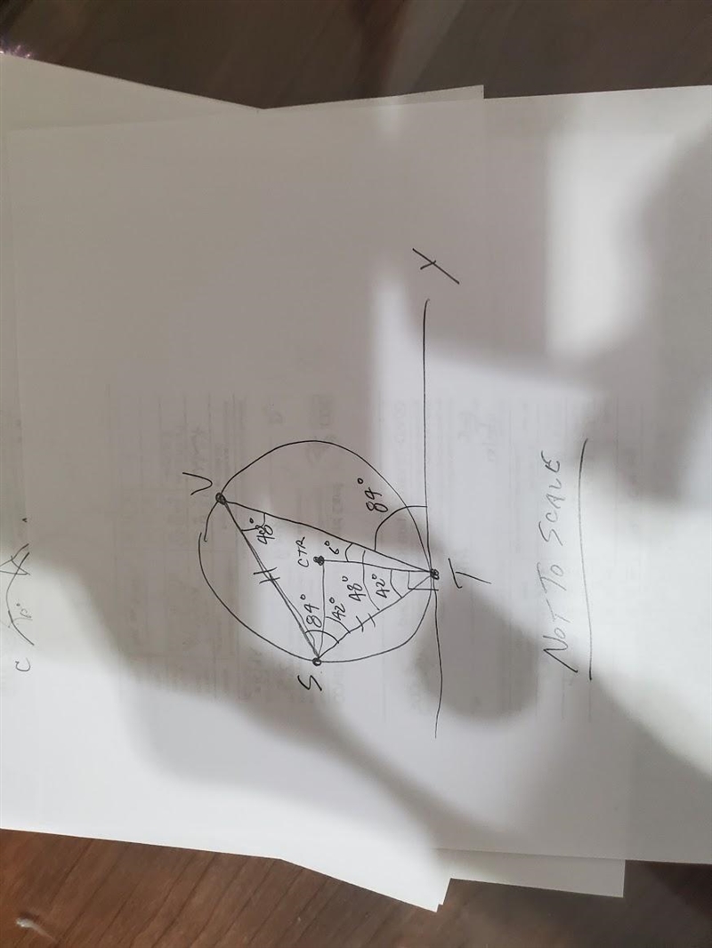 In the given diagram , TY is a tangent to the circle TVS . If <SVT = 48° and |VS-example-1