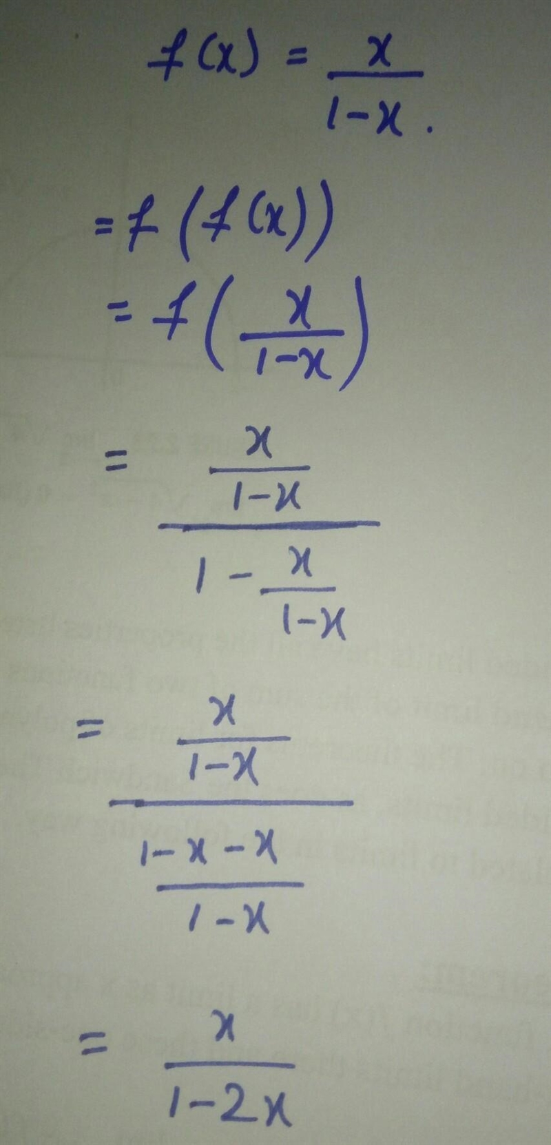 Write in f(f(x)) in its simplest form, if f(x) = x / 1 - x-example-1