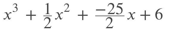 POLYNOMIAL QUESTION - find the equation of the polynomial which defines the graph-example-1