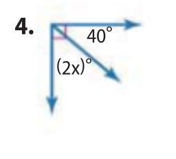 Find the measure of x in the figure. Write the equation or you will no get full credits-example-1