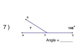 Find the missing angle measurement in each set of supplementary angles.-example-1