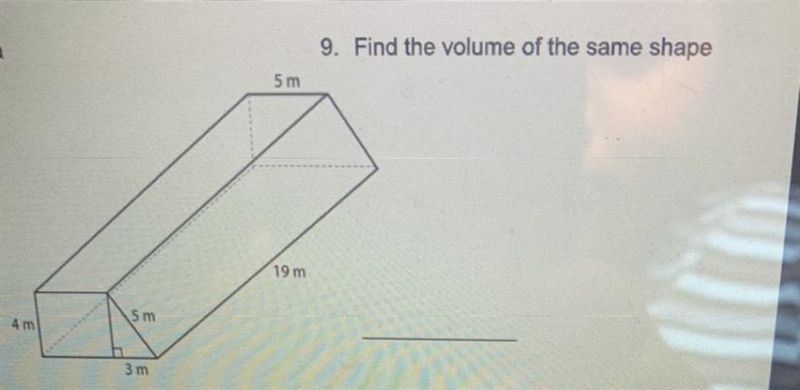 Plz answer ASAP. Find the volume of the same shape-example-1