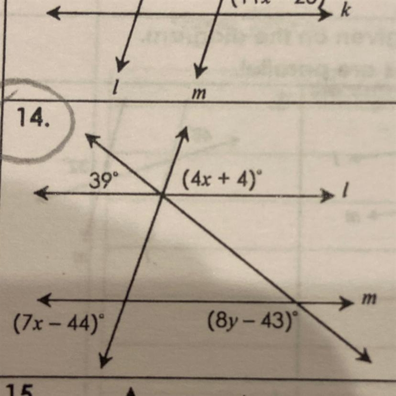 Find the value of x and y-example-1