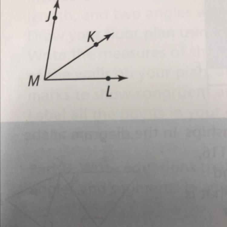 Suppose M is a point in the interior of ZJKL. If mZMKL = 42 and m2JKL = 84, what is-example-1