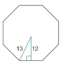 2. Find the area of the regular polygon. *HINT* - You must solve for the side of the-example-1