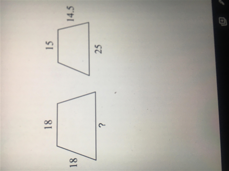 These polygons are similar. Find the missing side length. Can you guys help?-example-1