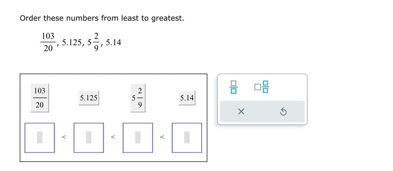 Order these numbers from least to greatest-example-1