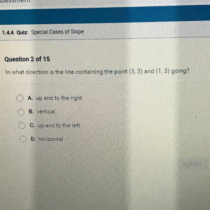 SOMEONE HELPP PLSS QUICK In what direction is the line containing the point (3, 3) and-example-1