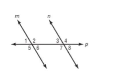 Use this picture to name one pair of ALTERNATE EXTERIOR angles: *-example-1