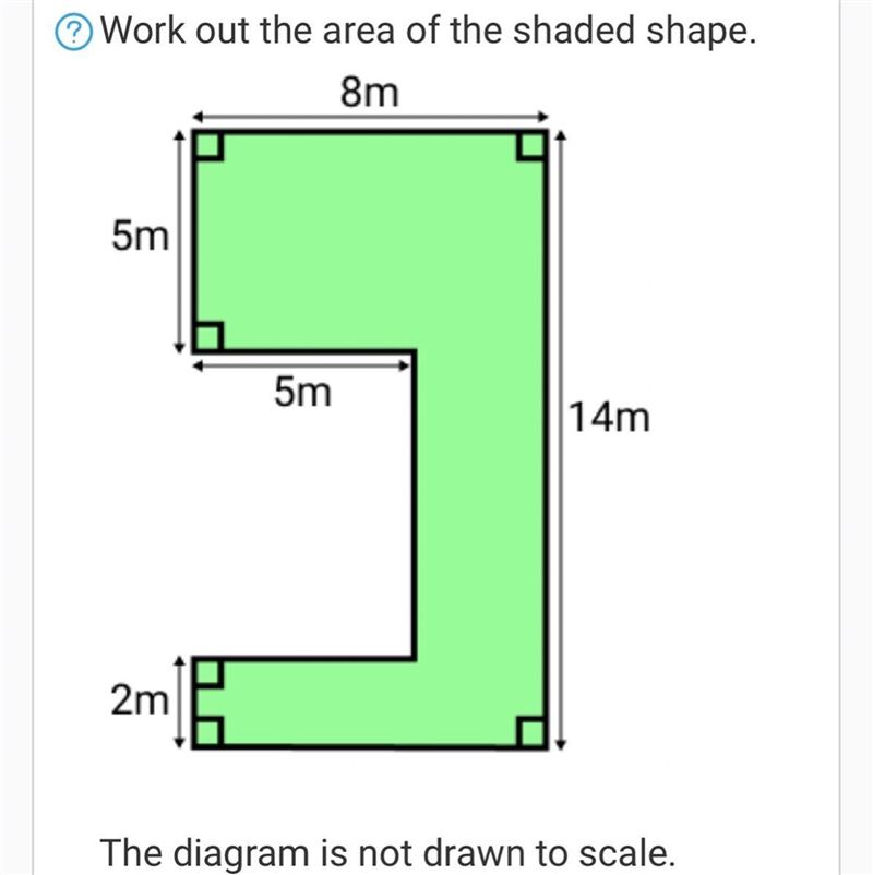 Work out the area of the shaded shape.-example-1