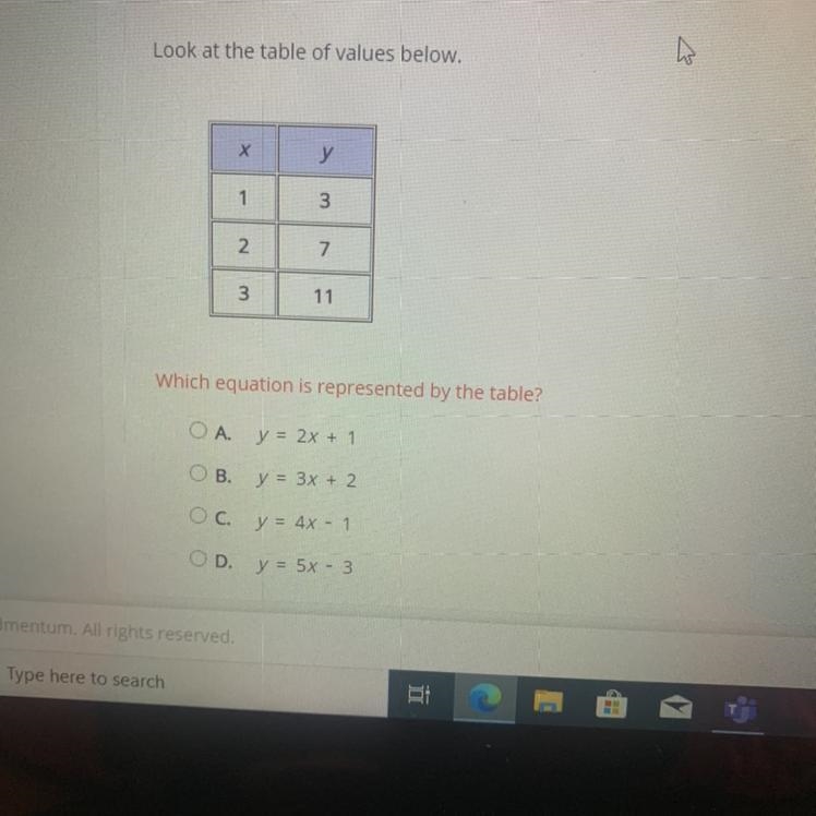 Which is represented by the table-example-1