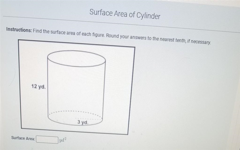 Find the surface of each figure. Round your answer to the nearest tenth.​-example-1