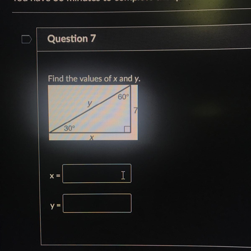 Find the values of x and y-example-1