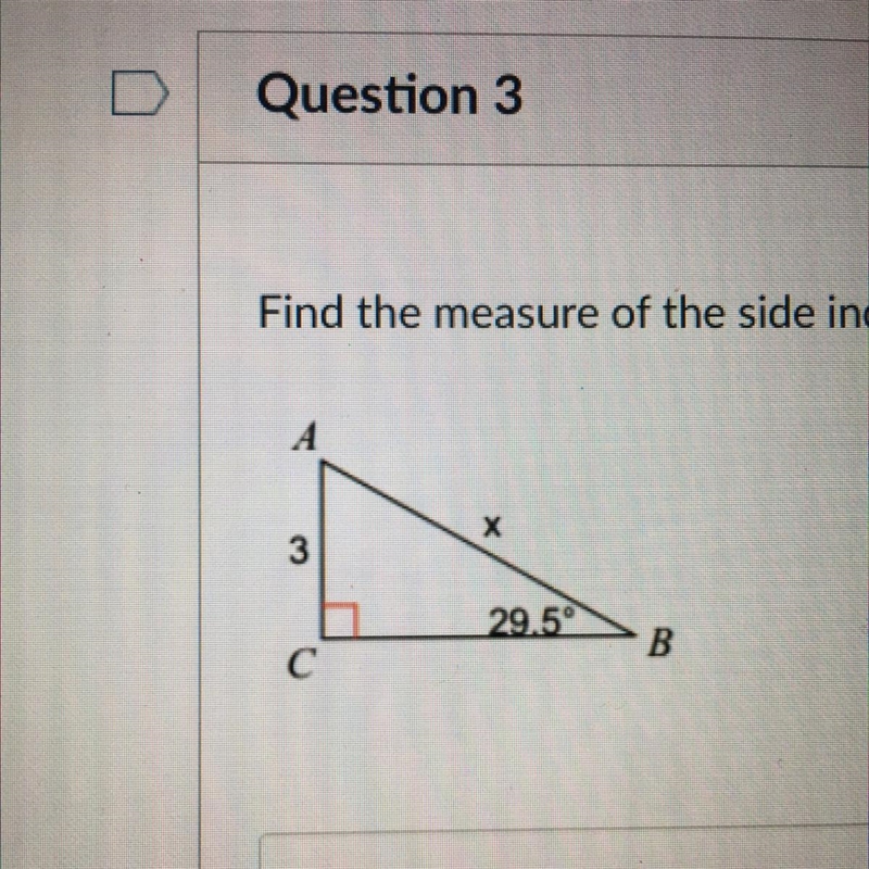 Find the measure of the side indicated. Round to the nearest tenth.-example-1