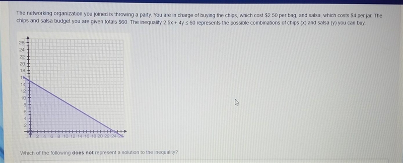 Options of Answer A) 10 bags of chips and 2 jars of salsa B) 20 bags of chips and-example-1