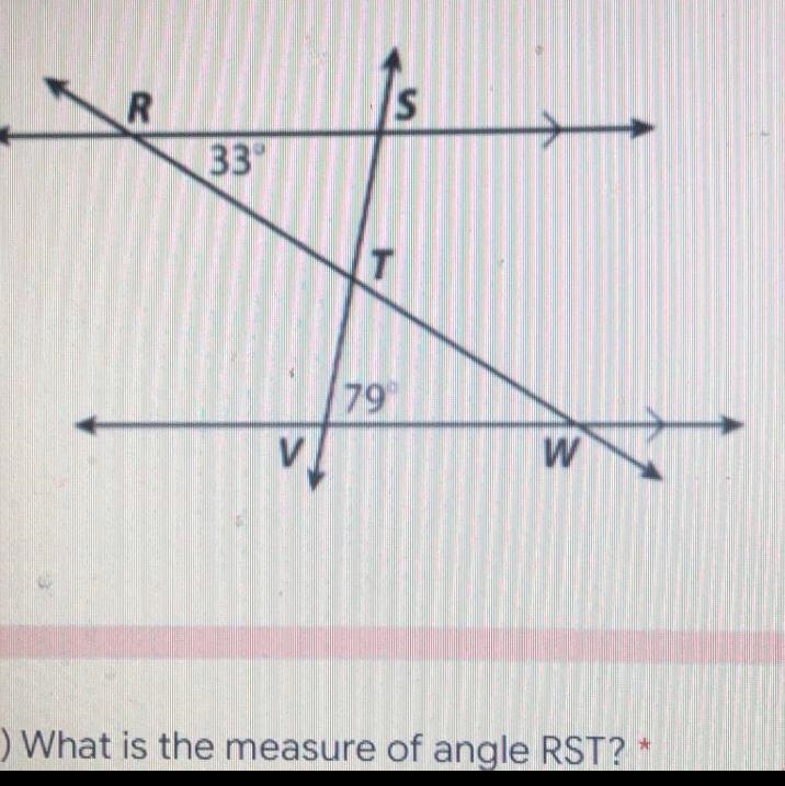 What is the measure of RST? What is the measure of angle VWT? What’s the measure of-example-1