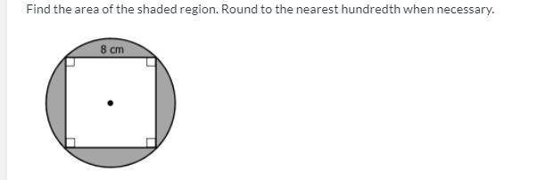 Find the area of the shaded region. Round to the nearest hundredth when necessary-example-1