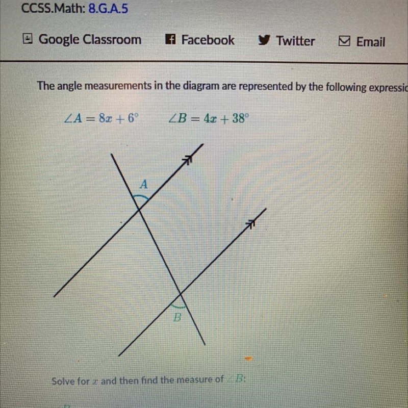 The angle measurements in the diagram are represented by the following expressions-example-1