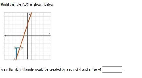 Right triangle ABC is shown below. On a coordinate plane, a line goes through (negative-example-1