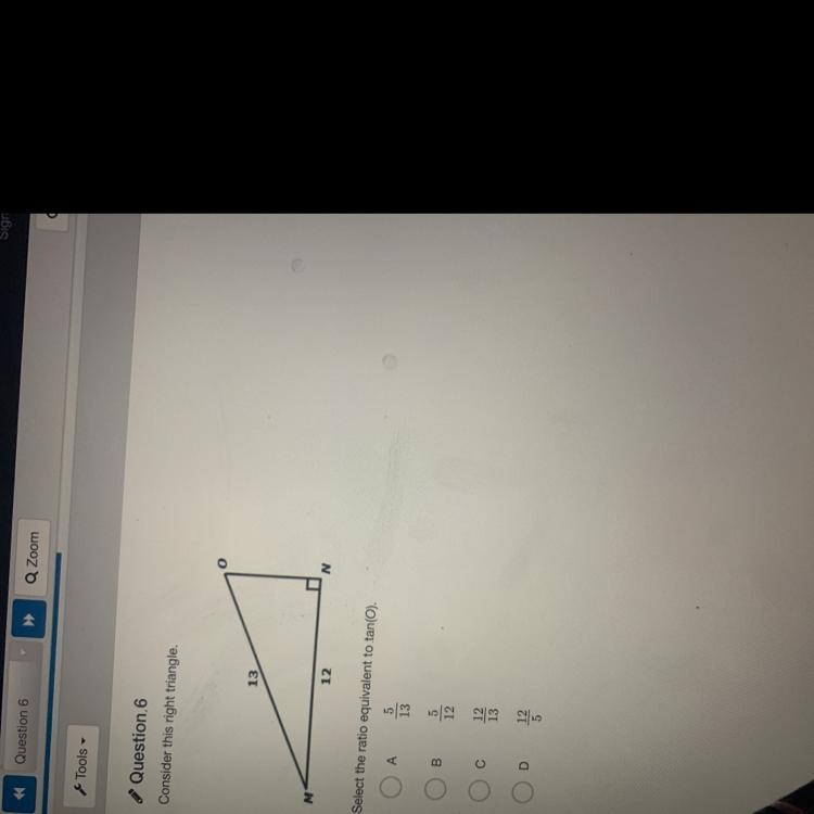 Select the ratio equivalent to tan (o)-example-1