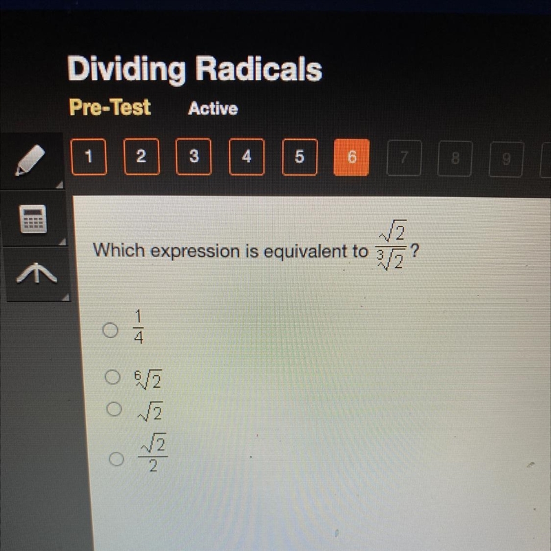 Which expression is equivalent to ____?-example-1