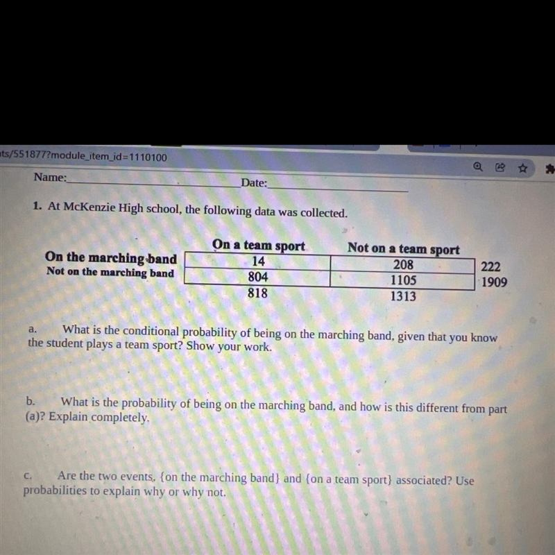 (I need these answered fast and with work and explanation) A)What is the conditional-example-1