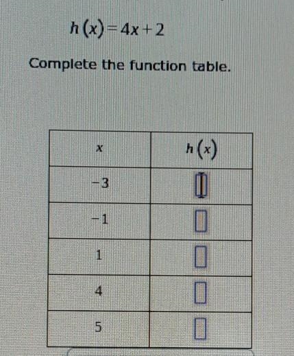 The function h is defined by the following rule. ​-example-1