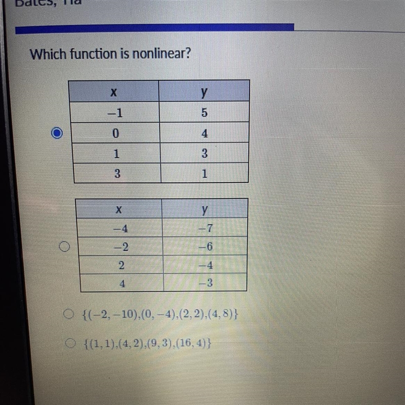 Which functions is nonlinear-example-1