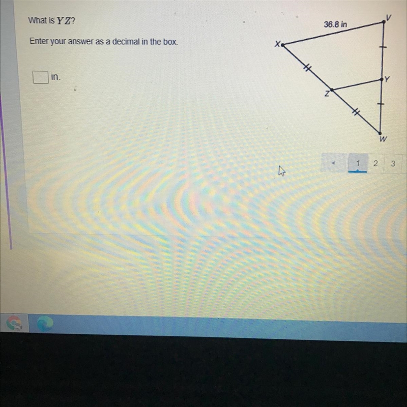 Please help ASAP!!! What is YZ?-example-1