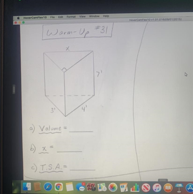 I need help with the volume, tsa and x please-example-1