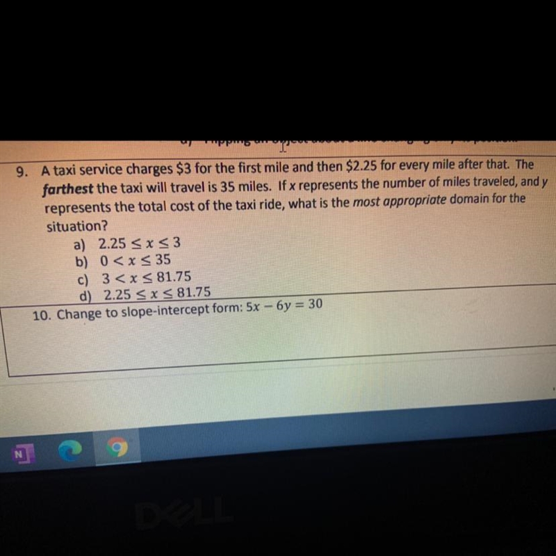 I need help with number 9 please show work how to get the answer.-example-1