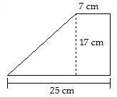 PLEASE HELP :( ASAP Find the area. A. 272 cm² B. 175 cm² C. 189 cm² D. 195 cm²-example-1