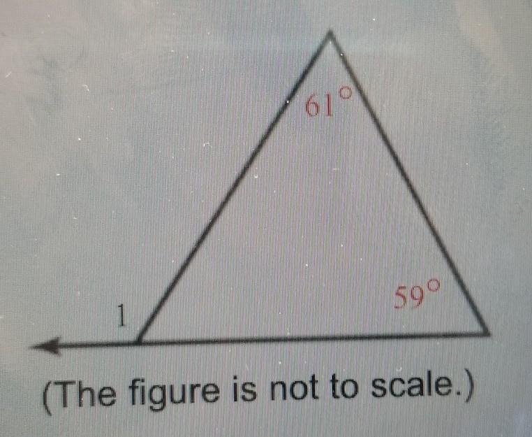 Find the measure of angle 1.​-example-1