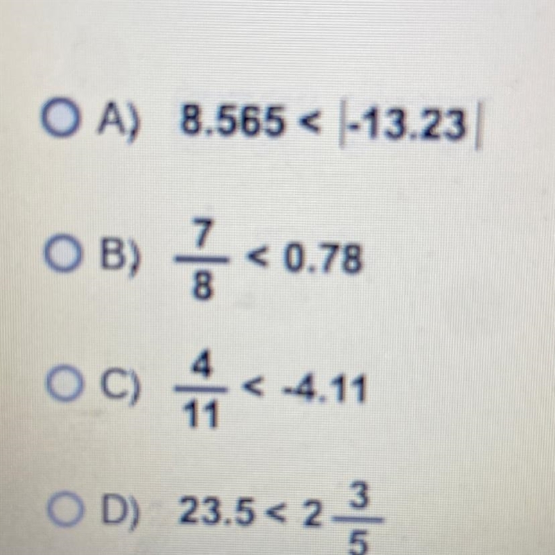 Which number sentence is true?-example-1