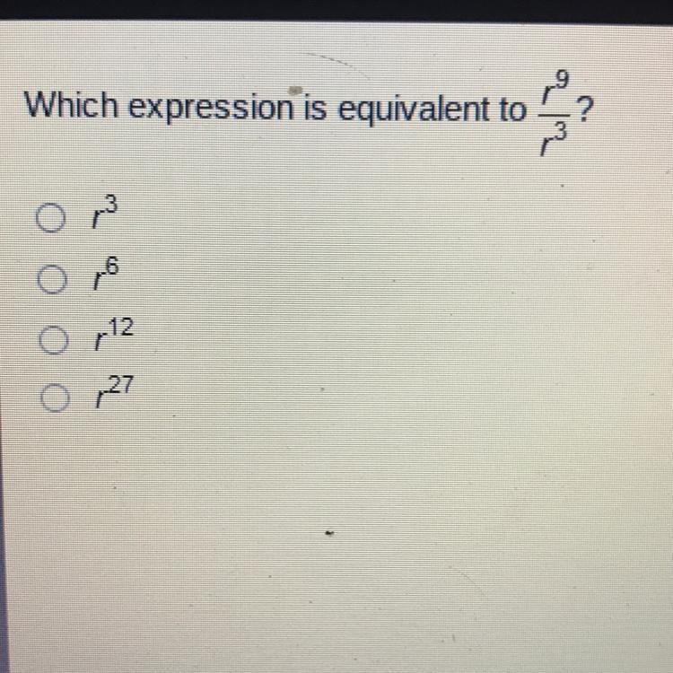 Which expression is equivalent to r9/r3?-example-1