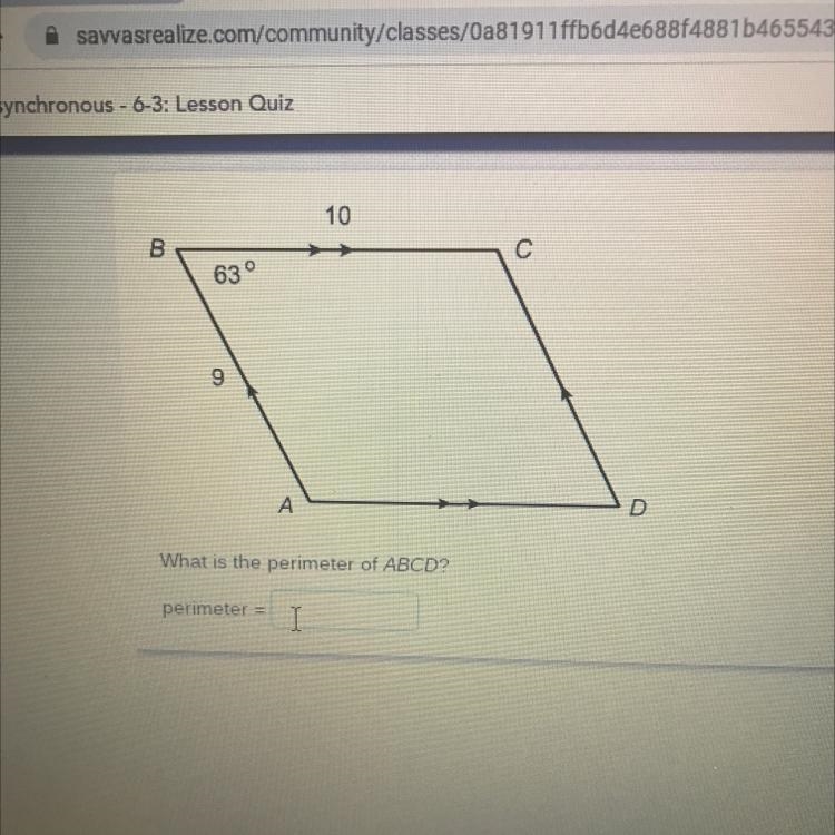 What is the perimeter of abcd ?-example-1