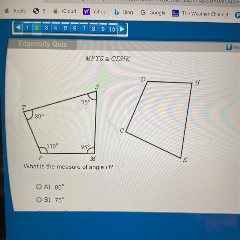 Helpppppp asapppppp pls A: 80° B: 75° C: 110° D: 95°-example-1