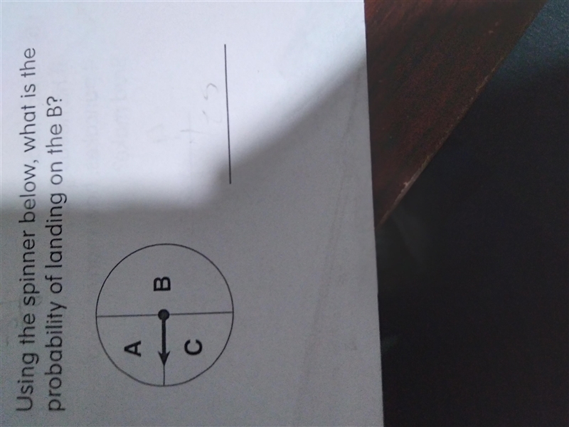 Using the spinner below what is the probability of landing on b-example-1